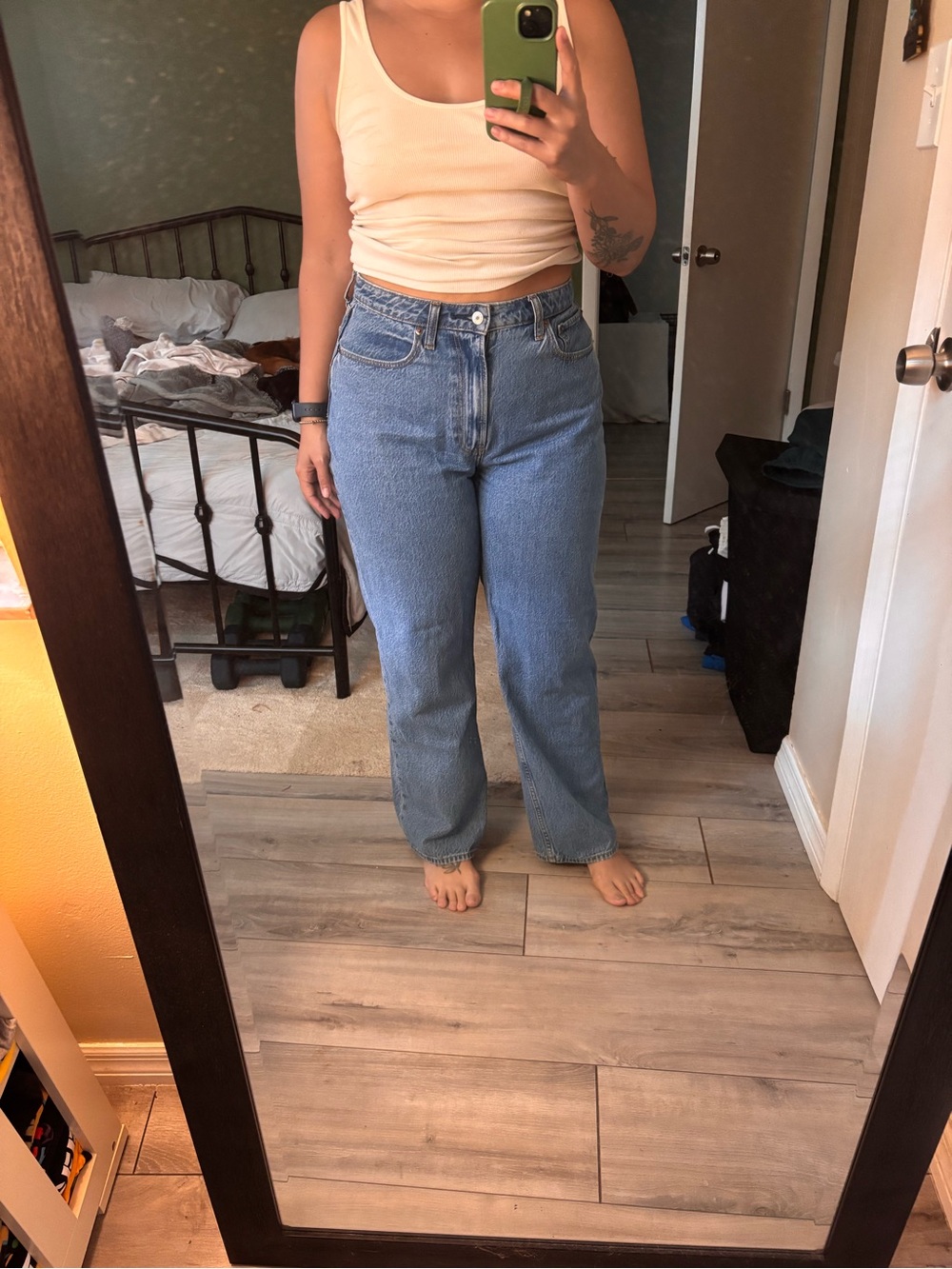 Abercrombie High-Rise Straight-Leg Women’s Jeans